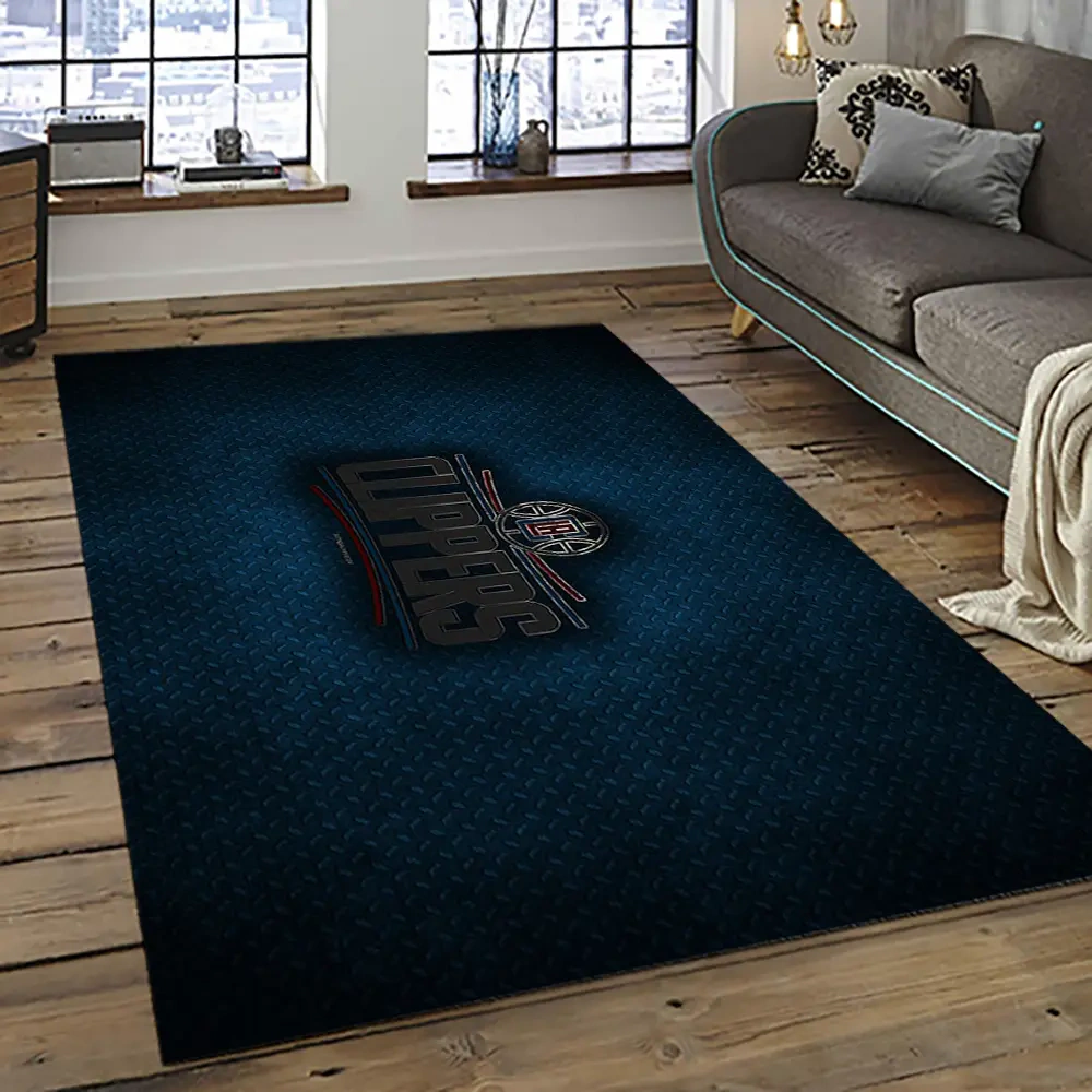 Los Angeles Clippers Area Rug, NBA Floor Decor, Non-Slip for Basketball Fans 289488