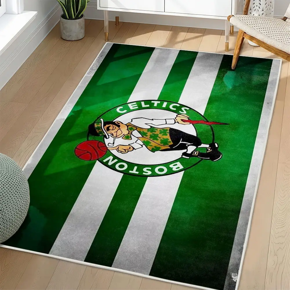 Boston Celtics Area Rug, NBA Non-Slip Mat for Basketball Fans 2250926458