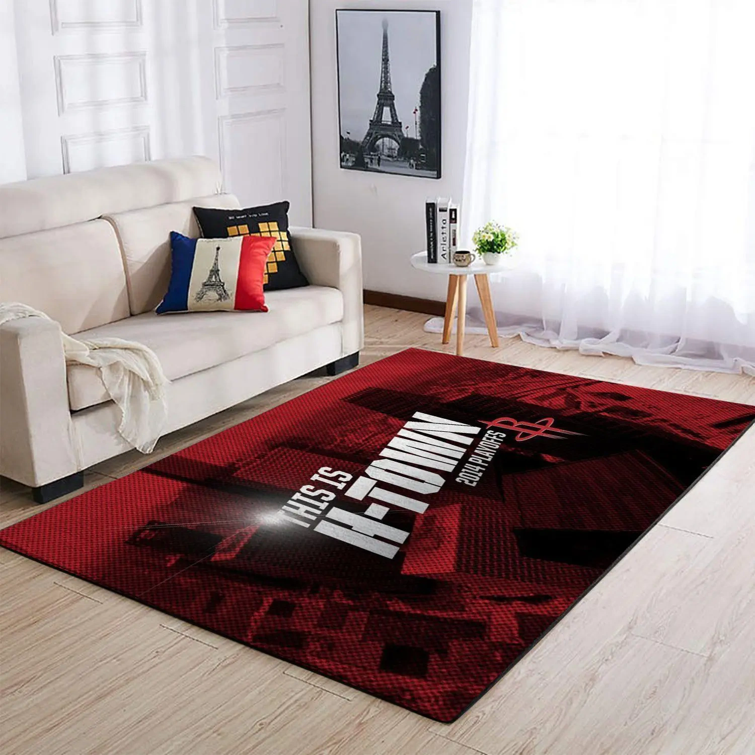 Houston Rockets Area Rug, NBA Floor Decor, Non-Slip for Basketball Fans 2891142