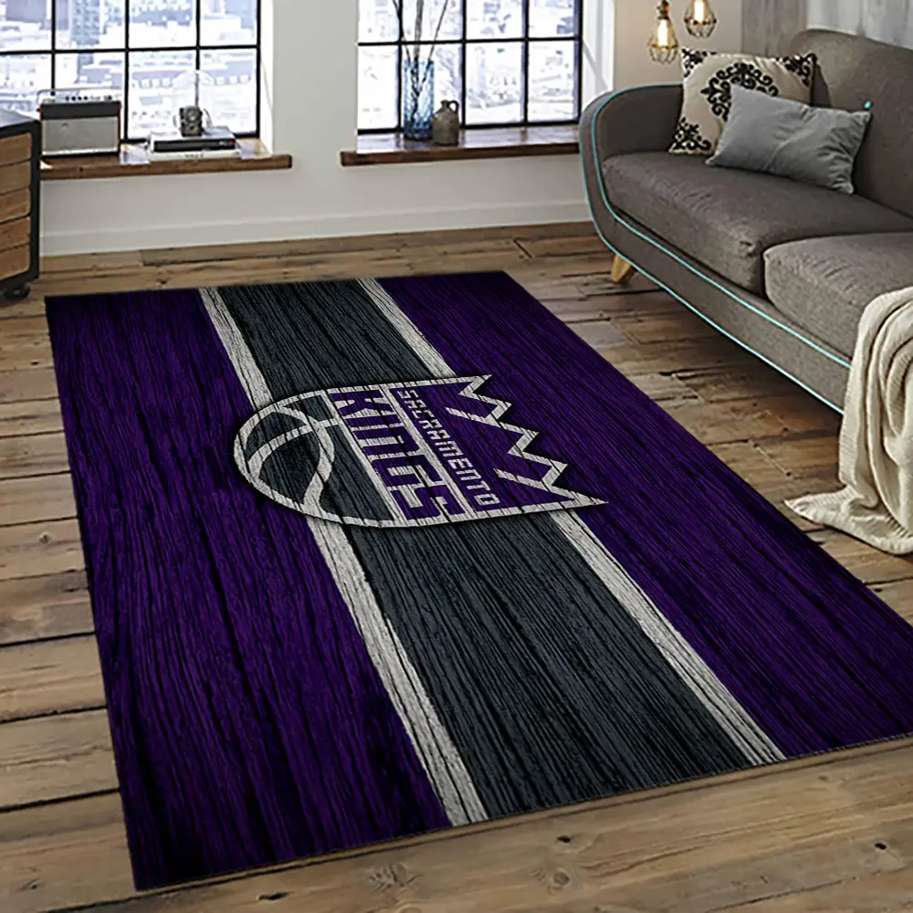 Sacramento Kings Area Rug, NBA Floor Decor, Non-Slip for Basketball Fans 289236