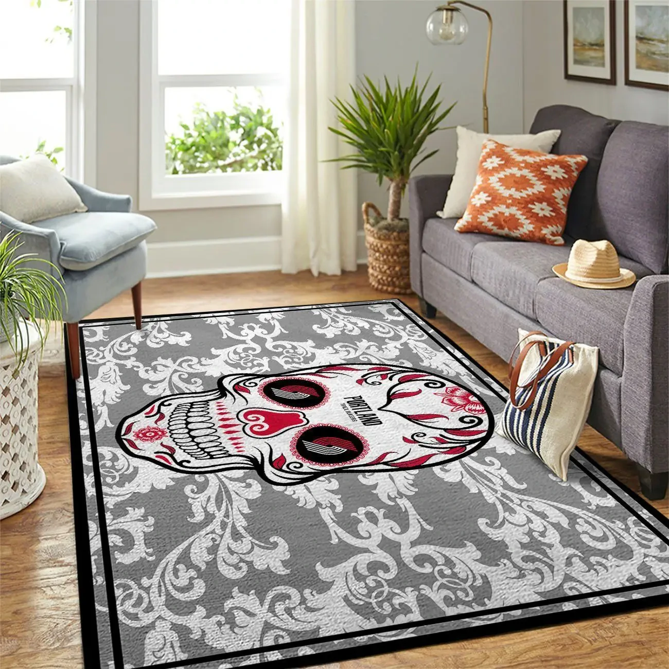 Portland Trail Blazers Area Rug, NBA Floor Decor, Non-Slip for Basketball Fans 2891110