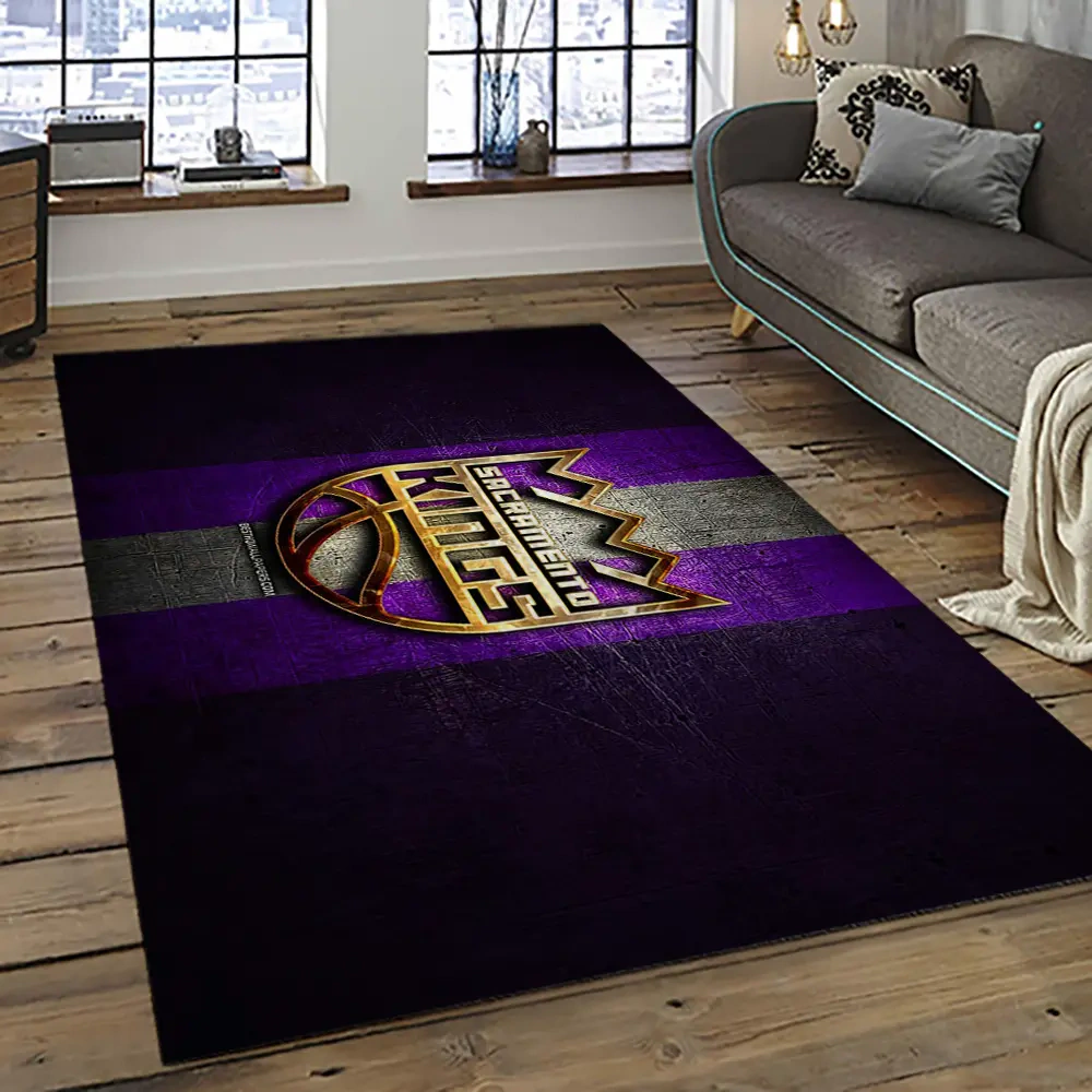 Sacramento Kings Area Rug, NBA Floor Decor, Non-Slip for Basketball Fans 289237