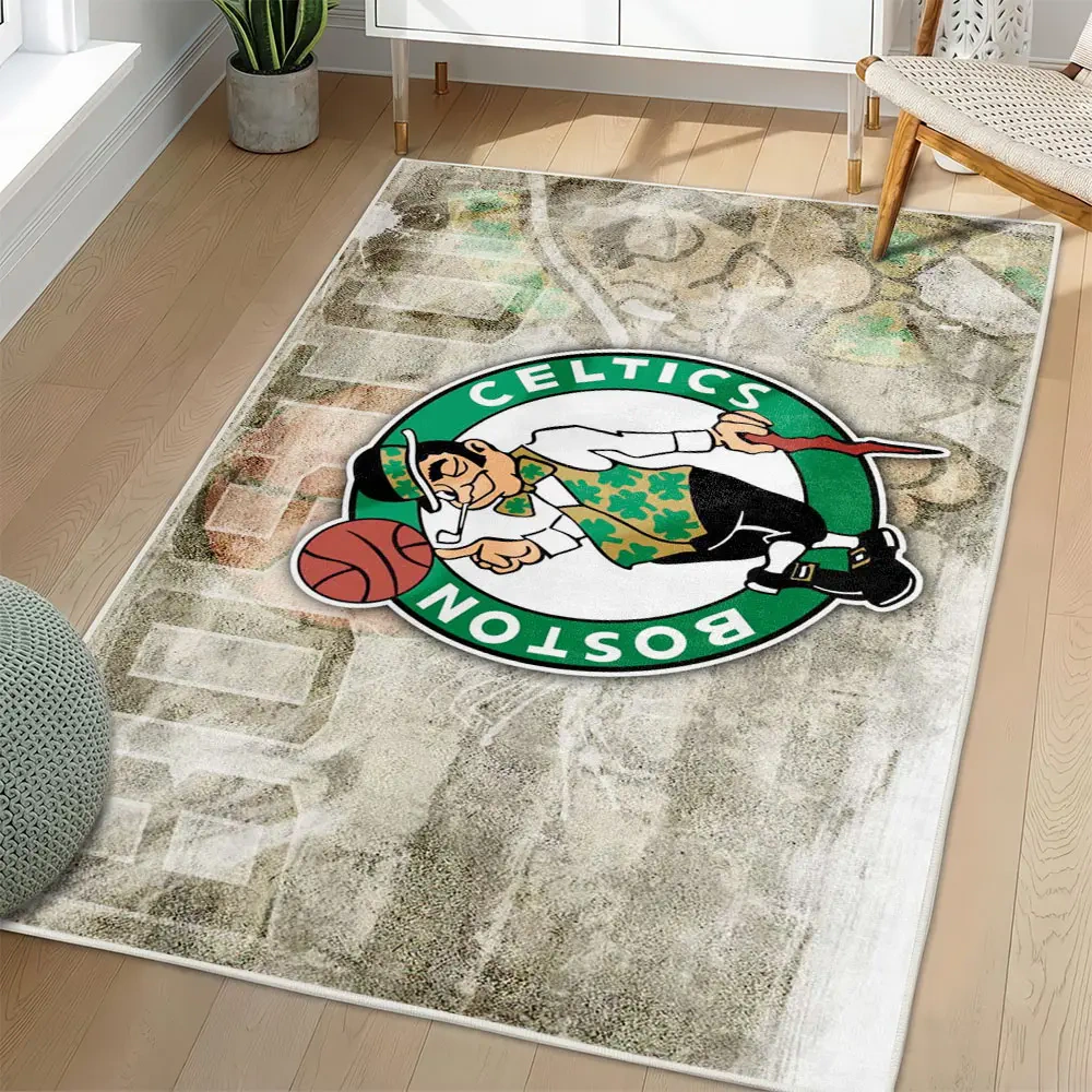 Boston Celtics Area Rug, NBA Non-Slip Mat for Basketball Fans 2250926424