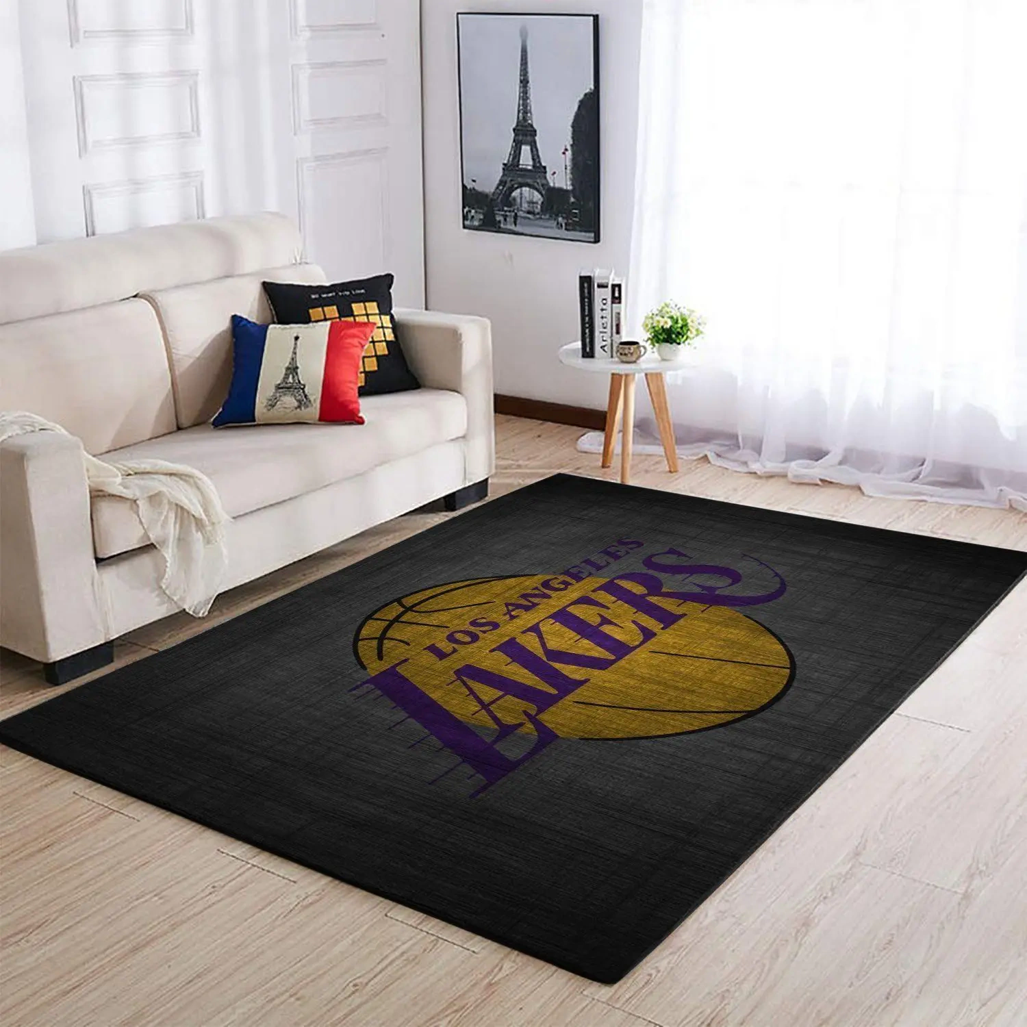 Los Angeles Lakers Area Rug, NBA Floor Decor, Non-Slip for Basketball Fans 2891240
