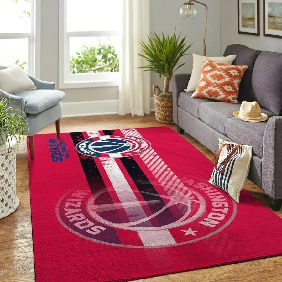 Washington Wizards Area Rug, NBA Floor Decor, Non-Slip for Basketball Fans 2891260