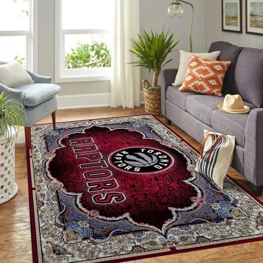 Toronto Raptors Area Rug, NBA Floor Decor, Non-Slip for Basketball Fans 2891178