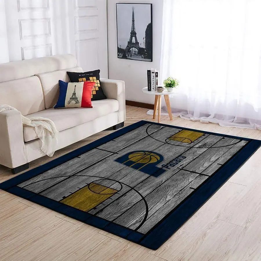 Indiana Pacers Area Rug, NBA Floor Decor, Non-Slip for Basketball Fans 2891153