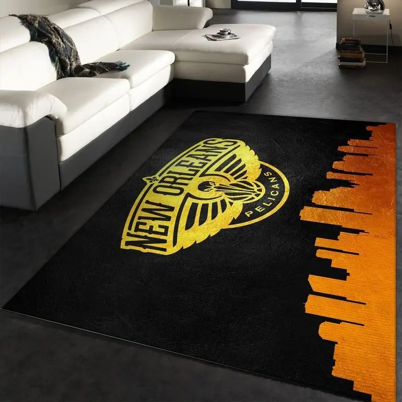 New Orleans Pelicans Area Rug, NBA Floor Decor, Non-Slip for Basketball Fans 2891338