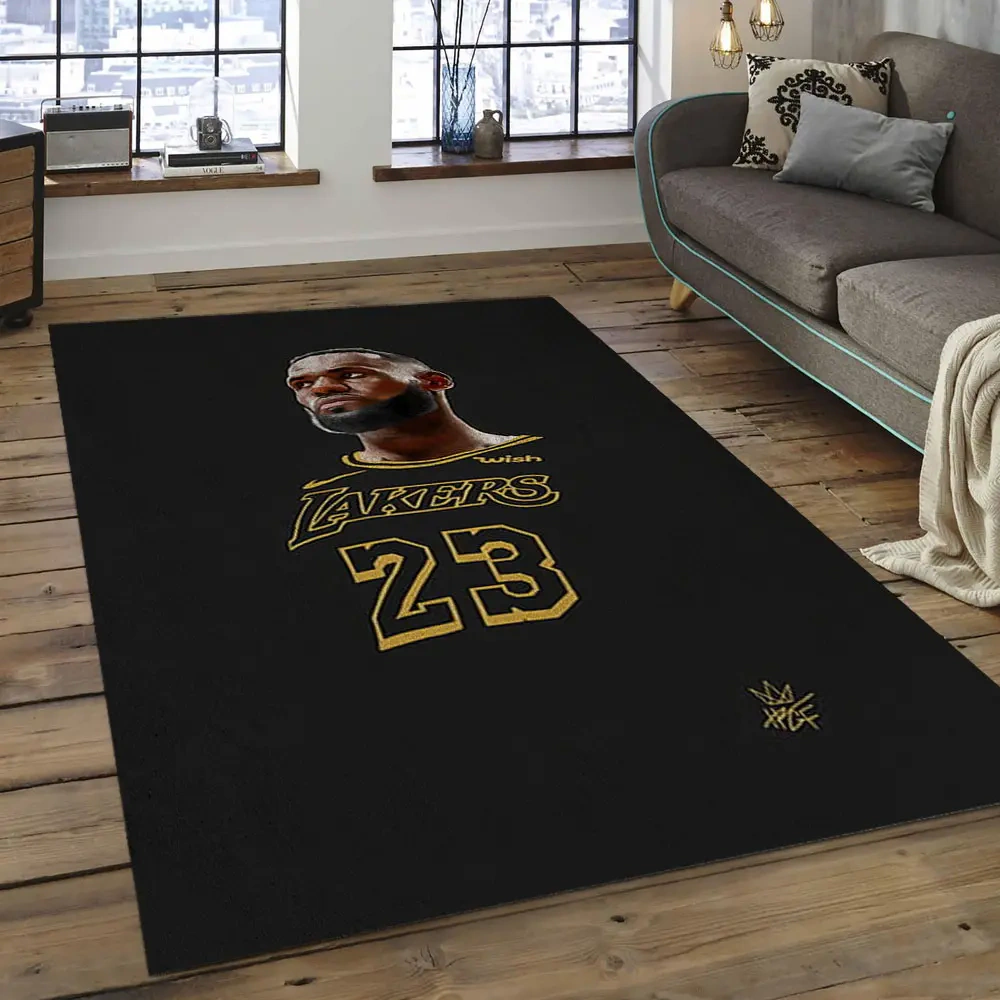 Los Angeles Lakers Area Rug, NBA Floor Decor, Non-Slip for Basketball Fans 289949