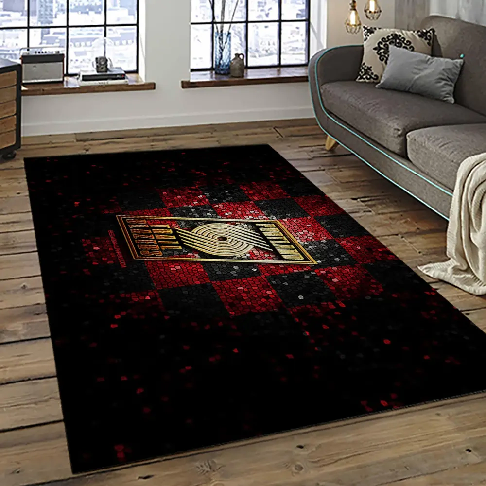 Portland Trail Blazers Area Rug, NBA Floor Decor, Non-Slip for Basketball Fans 289403