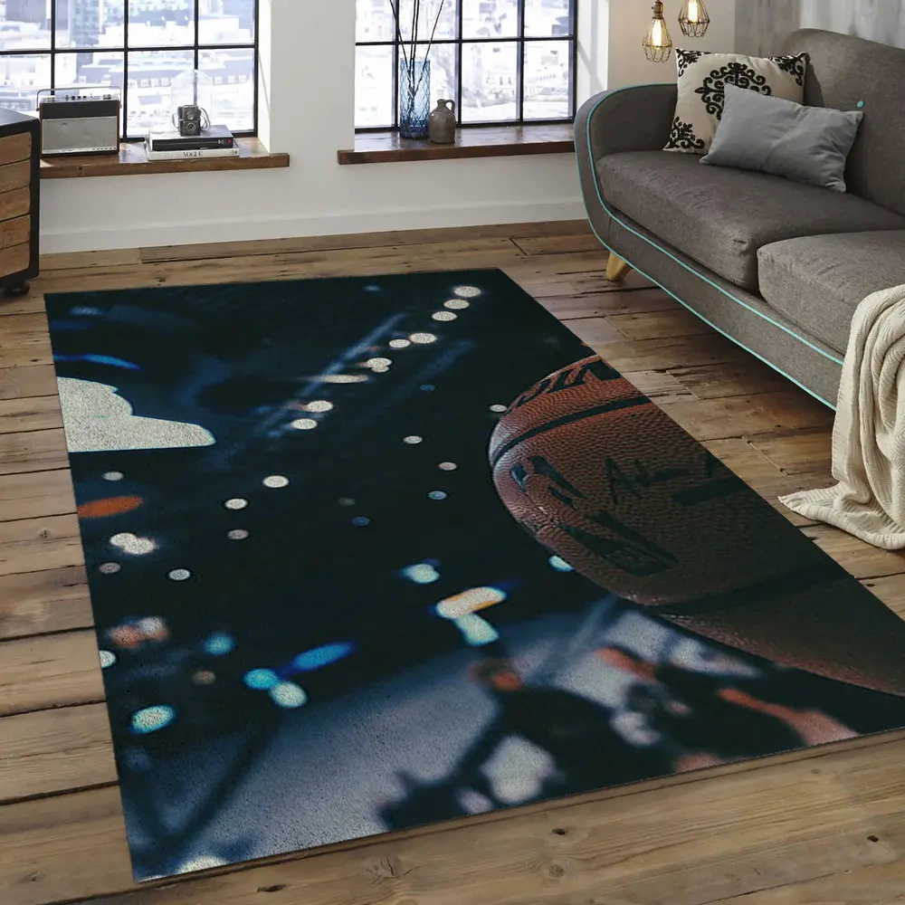 Golden State Warriors Area Rug, NBA Floor Decor, Non-Slip for Basketball Fans 289891