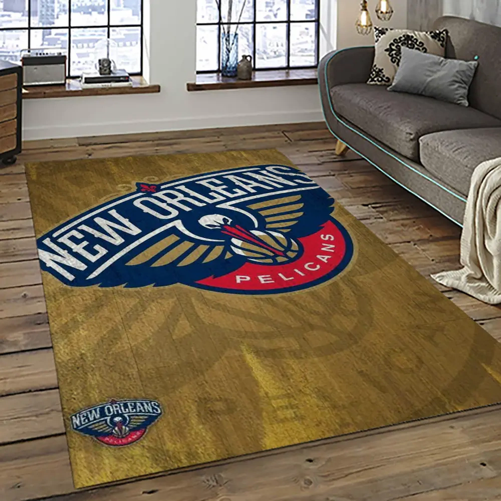 New Orleans Pelicans Area Rug, NBA Floor Decor, Non-Slip for Basketball Fans 289465