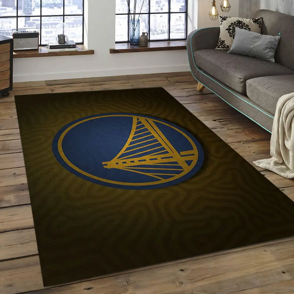Golden State Warriors Area Rug, NBA Floor Decor, Non-Slip for Basketball Fans 289872