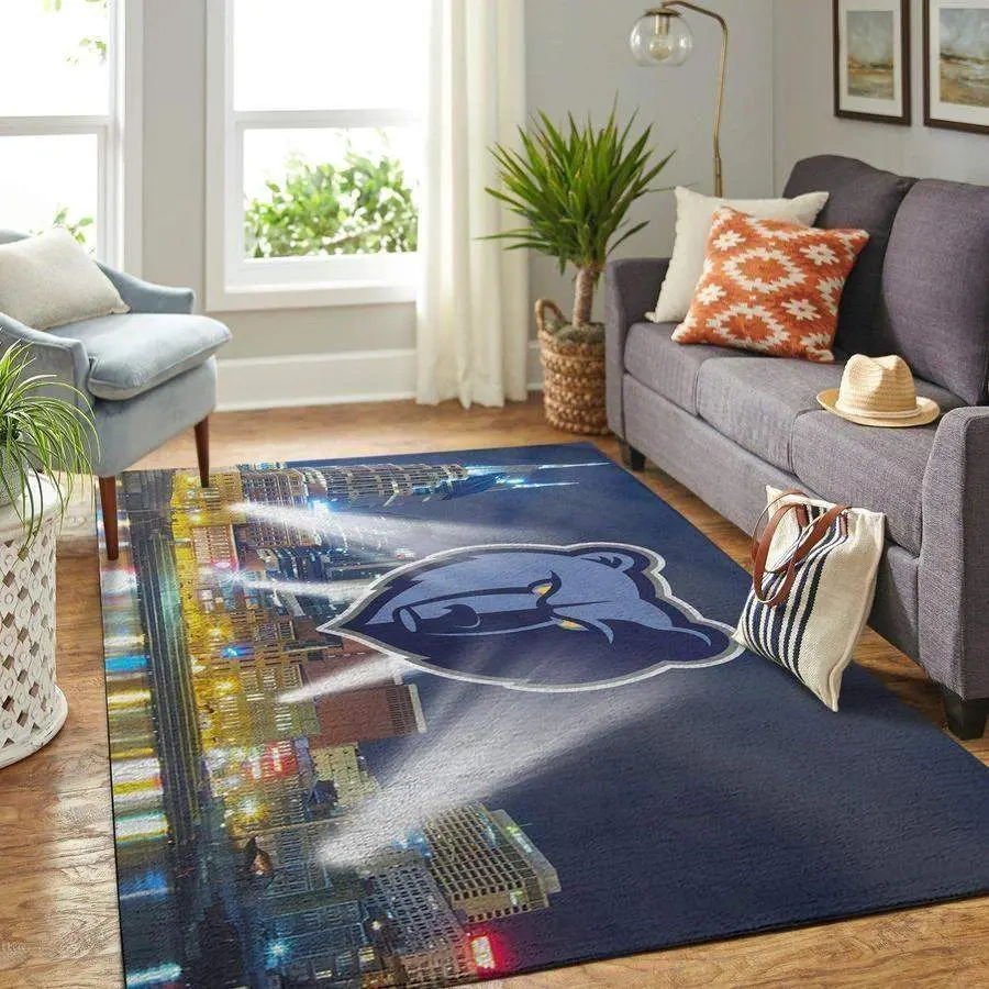 Memphis Grizzlies Area Rug, NBA Floor Decor, Non-Slip for Basketball Fans 2891276
