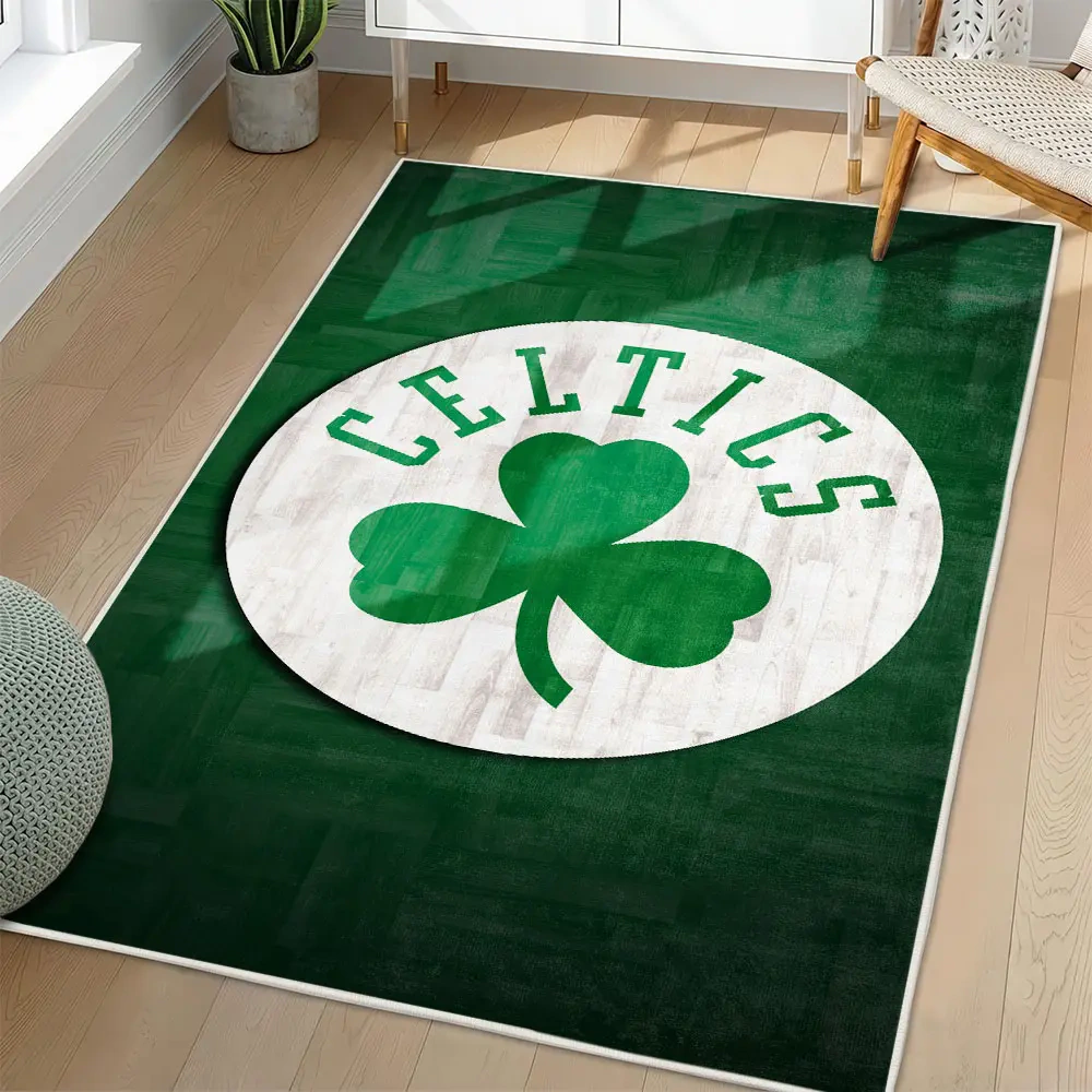 Boston Celtics Area Rug, NBA Non-Slip Mat for Basketball Fans 2250926431