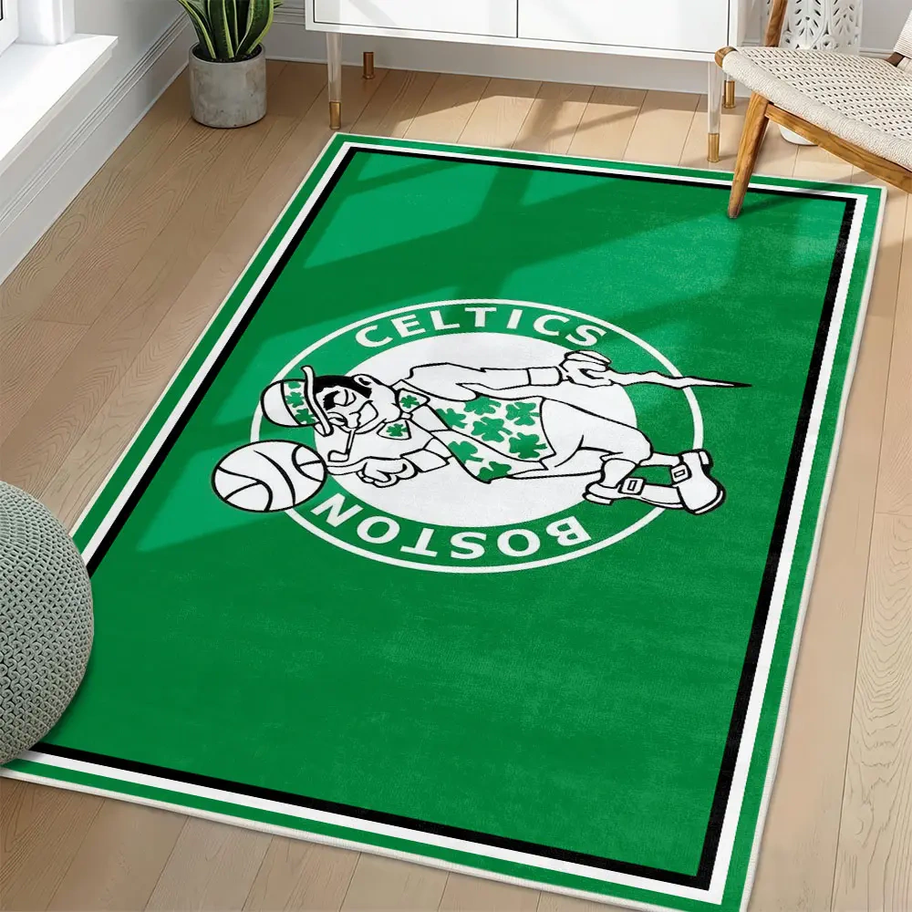 Boston Celtics Area Rug, NBA Non-Slip Mat for Basketball Fans 2250926452