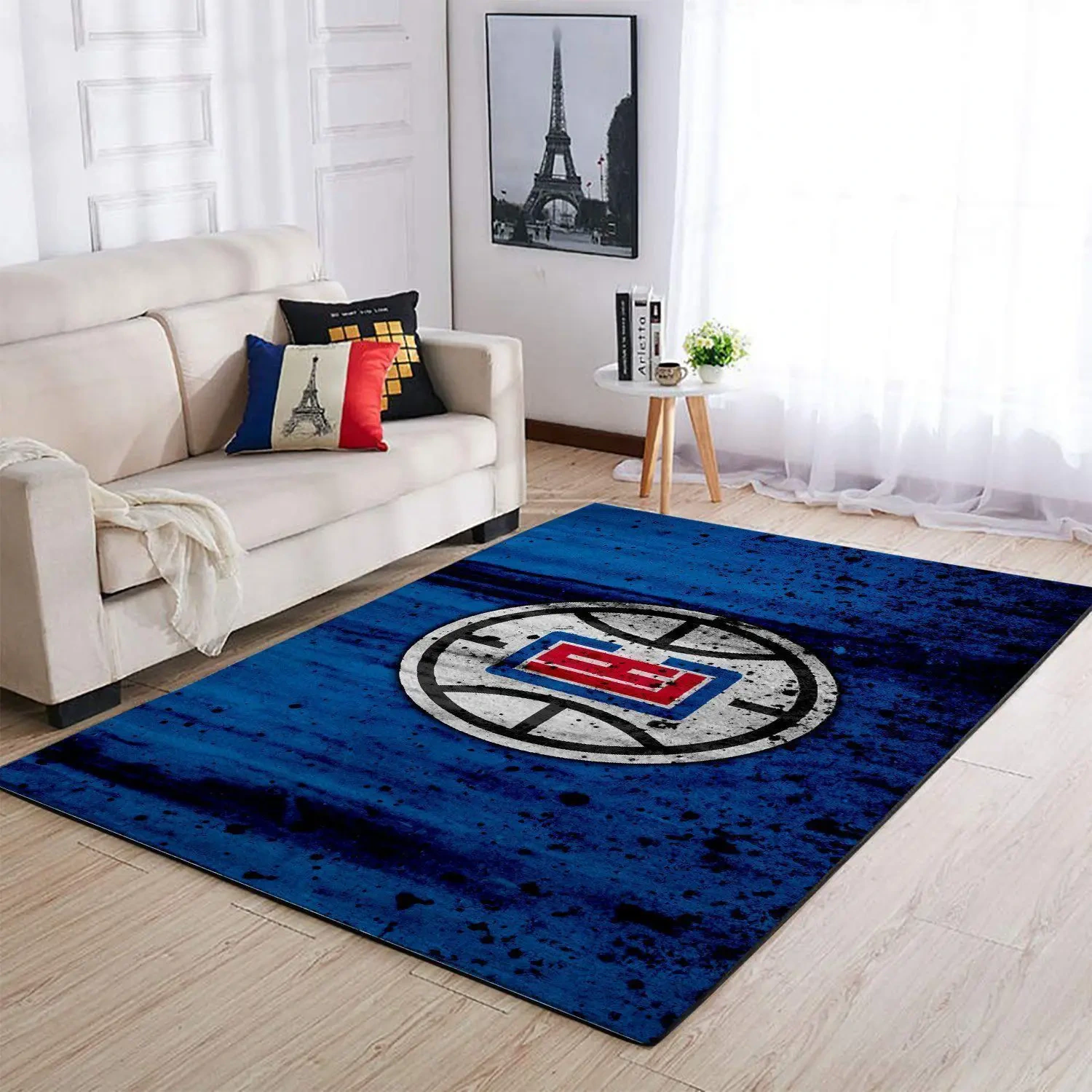 Los Angeles Clippers Area Rug, NBA Floor Decor, Non-Slip for Basketball Fans 2891201