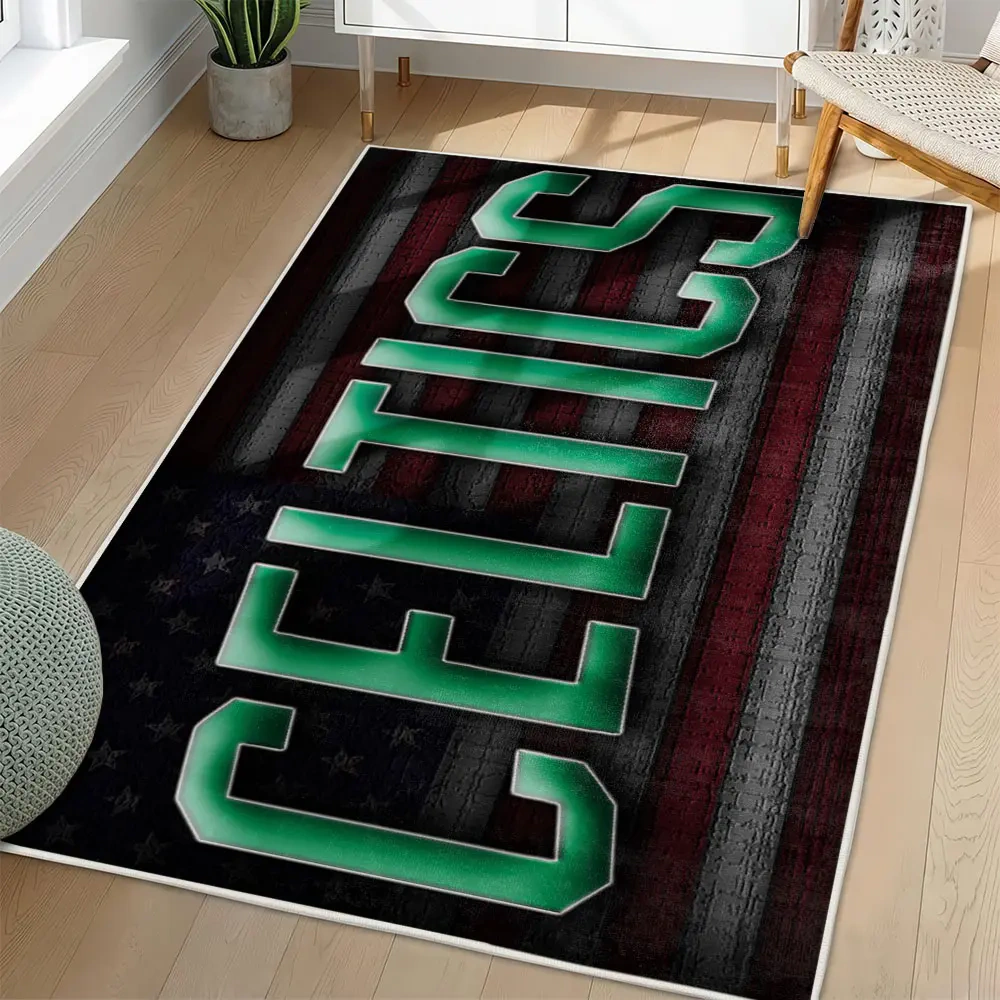 Boston Celtics Area Rug, NBA Non-Slip Mat for Basketball Fans 2250926438