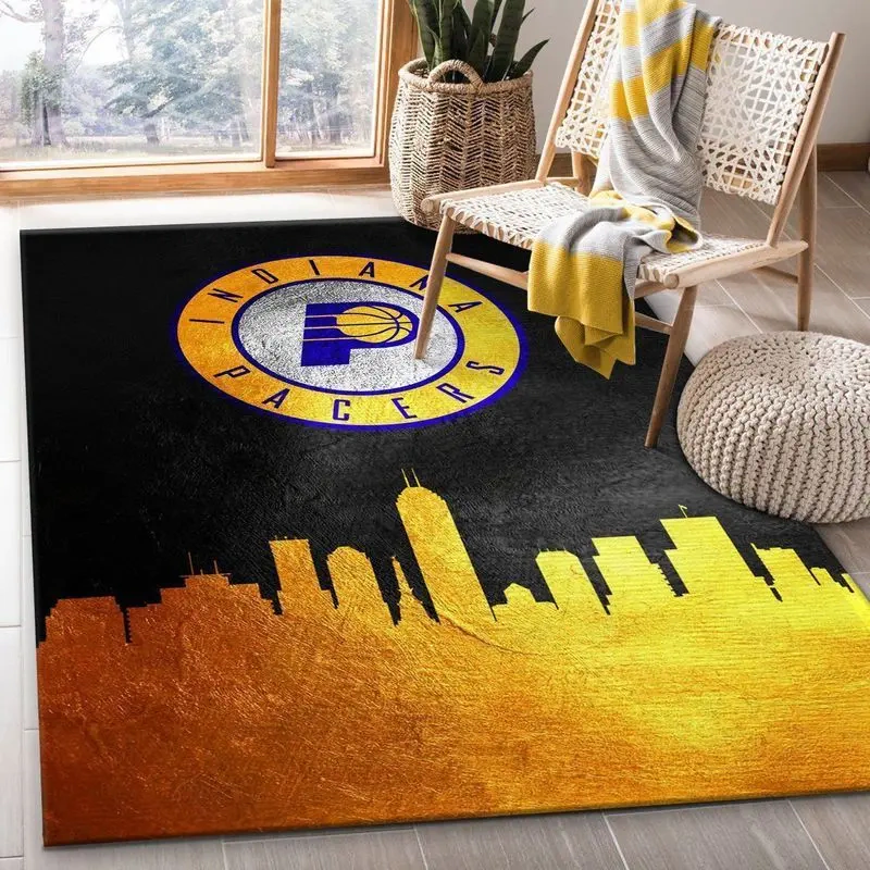 Indiana Pacers Area Rug, NBA Floor Decor, Non-Slip for Basketball Fans 2891157