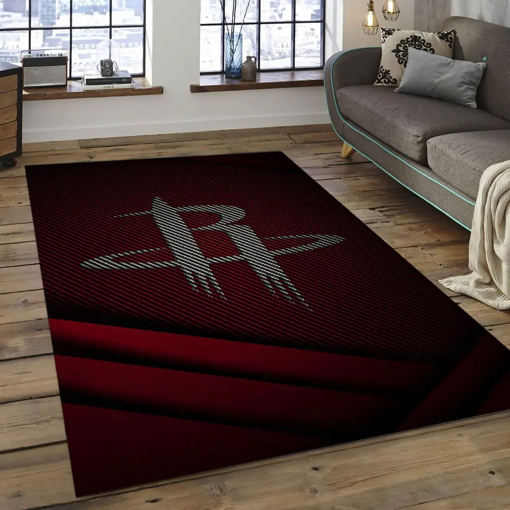 Houston Rockets Area Rug, NBA Floor Decor, Non-Slip for Basketball Fans 2891071