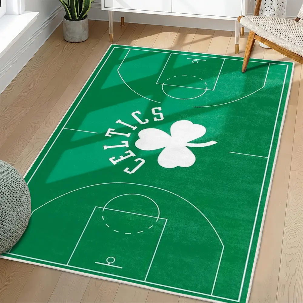 Boston Celtics Area Rug, NBA Non-Slip Mat for Basketball Fans 2250926457