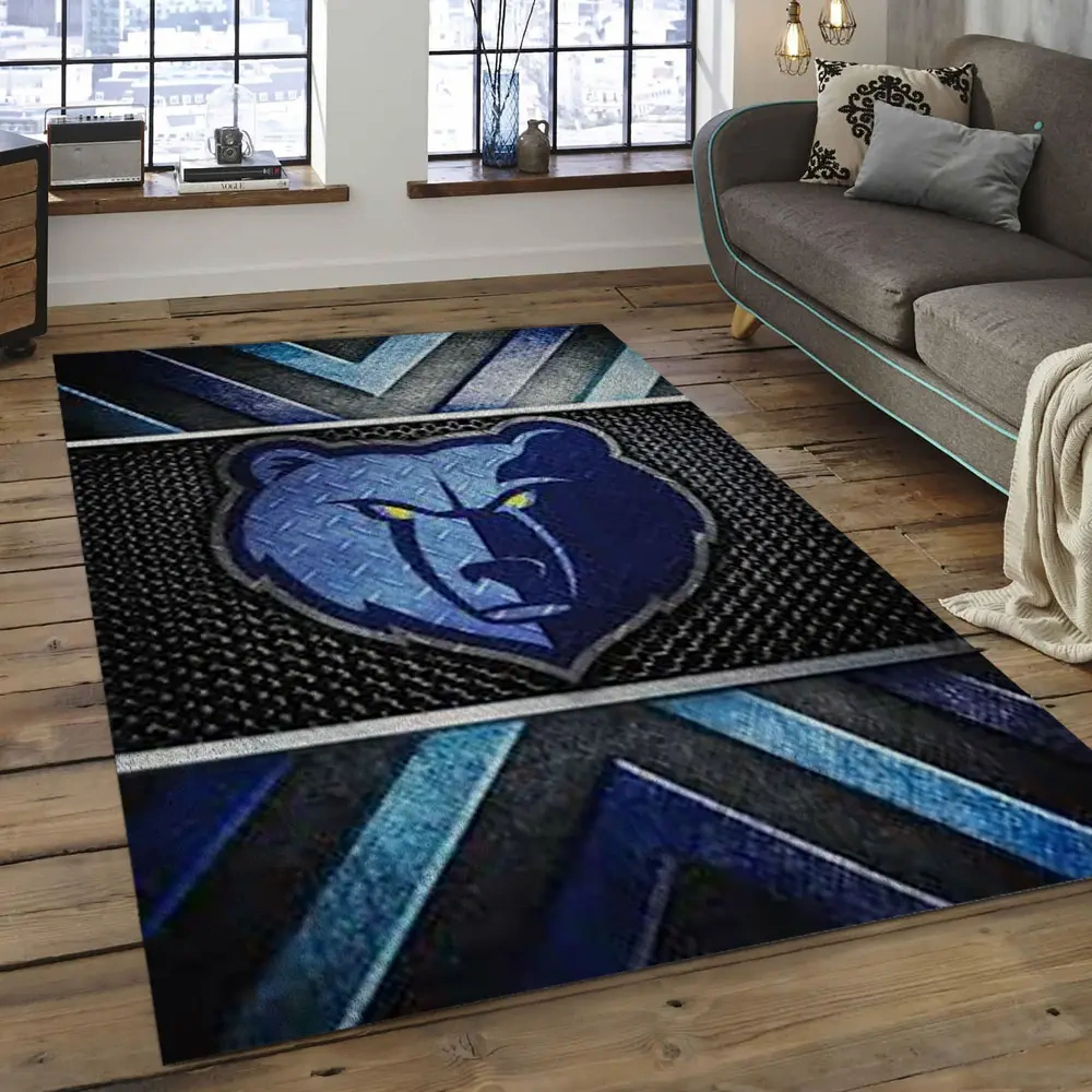 Memphis Grizzlies Area Rug, NBA Floor Decor, Non-Slip for Basketball Fans 2891029