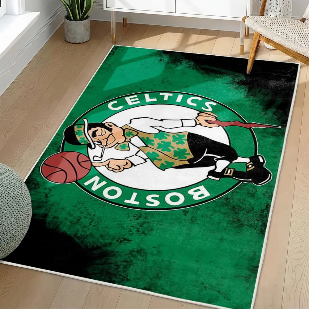 Boston Celtics Area Rug, NBA Non-Slip Mat for Basketball Fans 2250926421