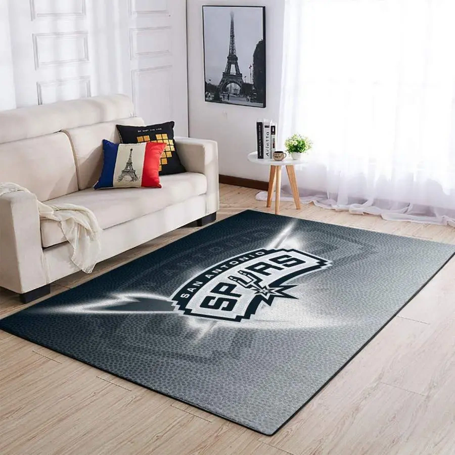 San Antonio Spurs Area Rug, NBA Floor Decor, Non-Slip for Basketball Fans 2891179