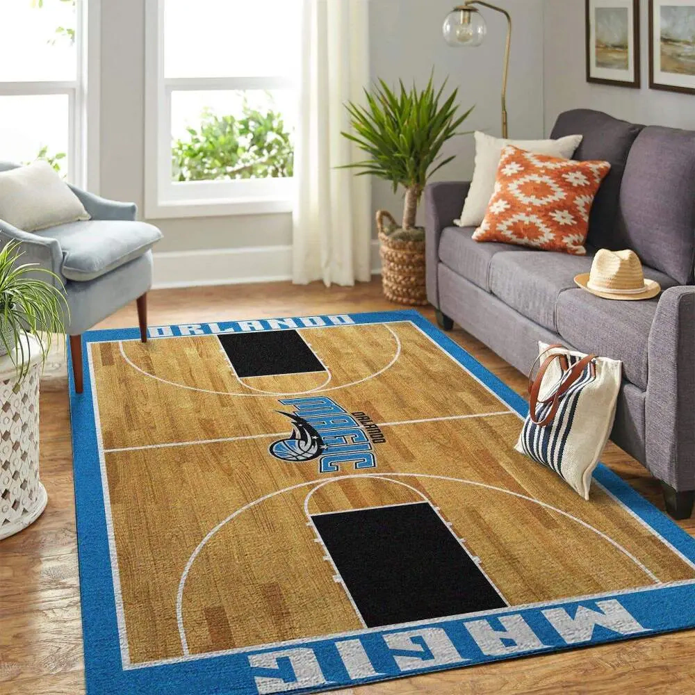 Orlando Magic Area Rug, NBA Floor Decor, Non-Slip for Basketball Fans 2891165