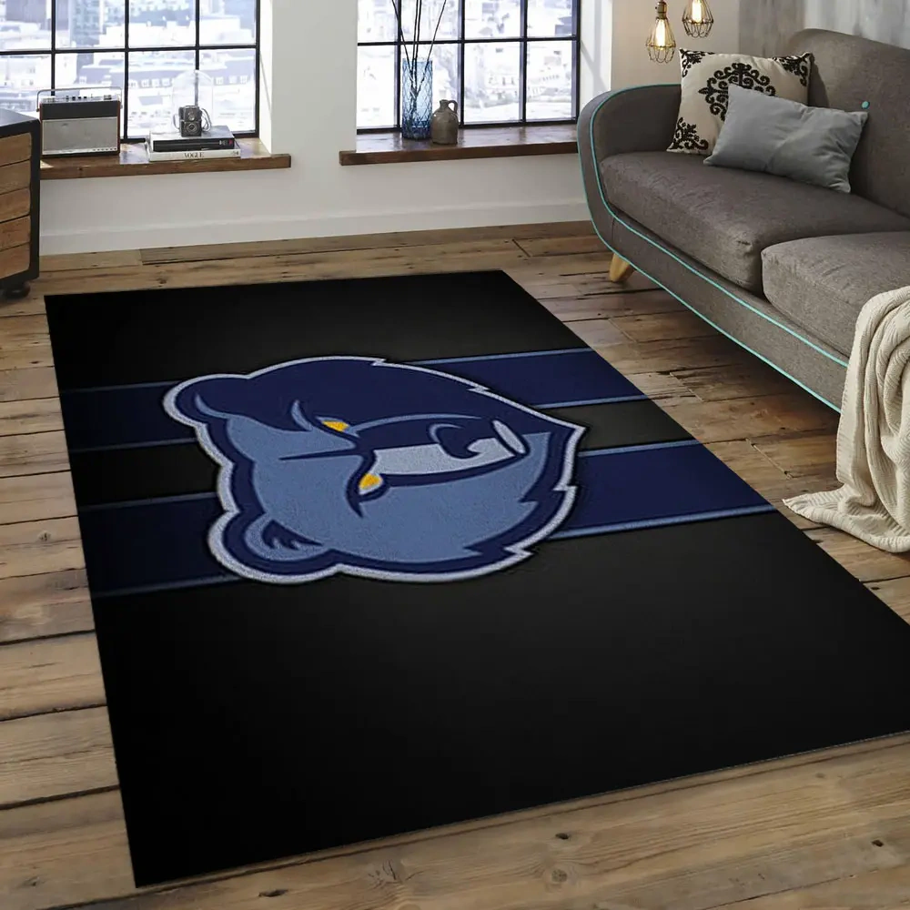 Memphis Grizzlies Area Rug, NBA Floor Decor, Non-Slip for Basketball Fans 2891053