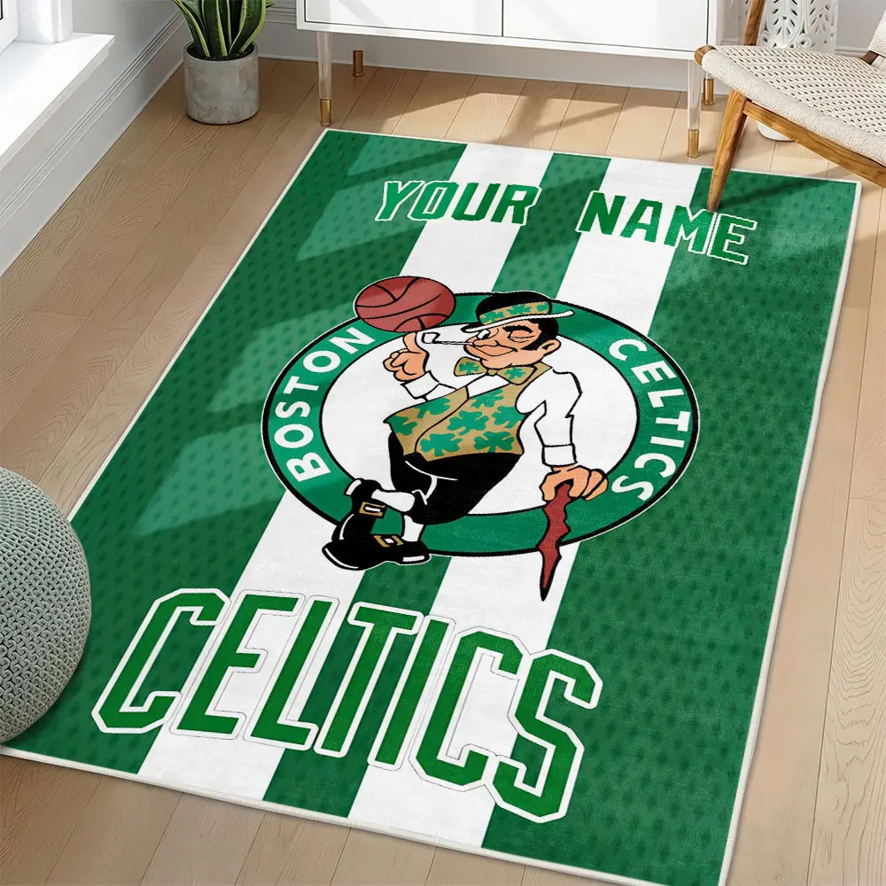 Boston Celtics Area Rug, NBA Non-Slip Mat for Basketball Fans 2250926451