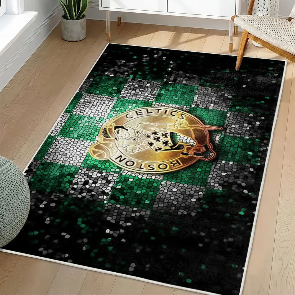 Boston Celtics Area Rug, NBA Non-Slip Mat for Basketball Fans 2250926440