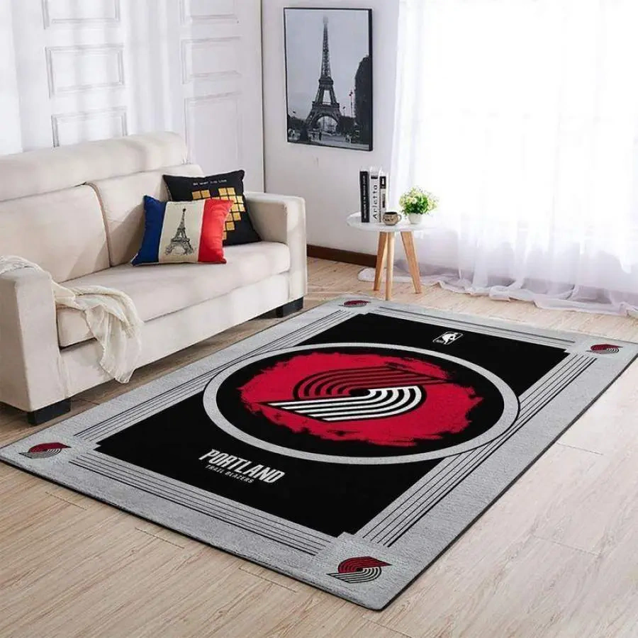 Portland Trail Blazers Area Rug, NBA Floor Decor, Non-Slip for Basketball Fans 2891209