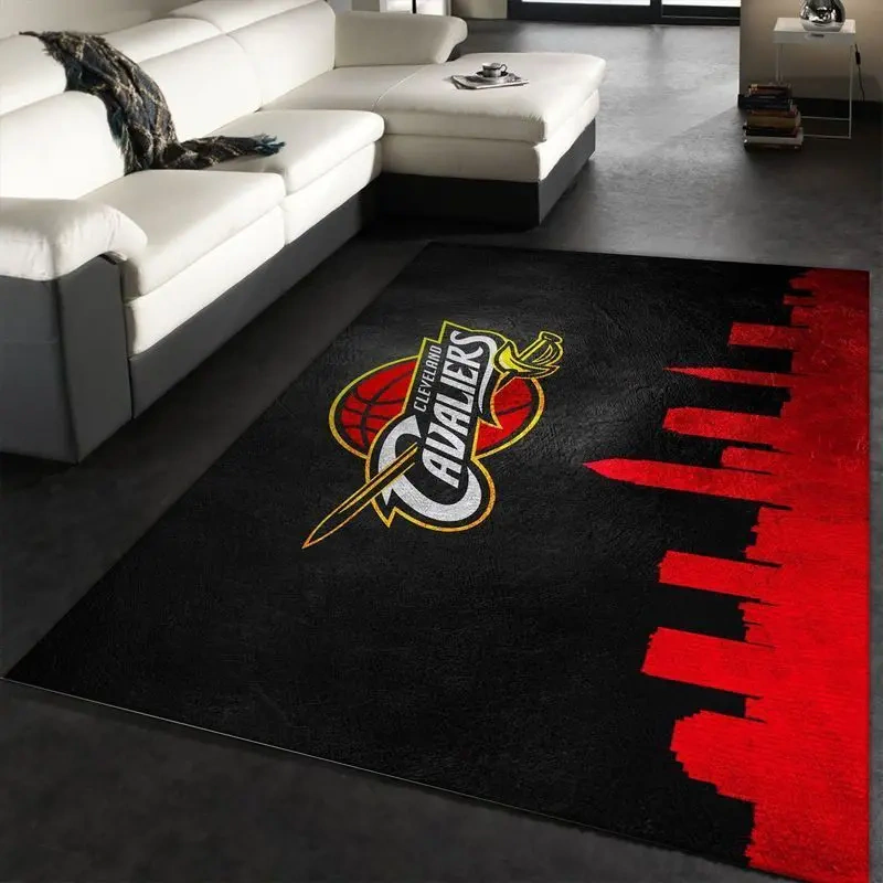 Cleveland Cavaliers Area Rug, NBA Floor Decor, Non-Slip for Basketball Fans 2891314