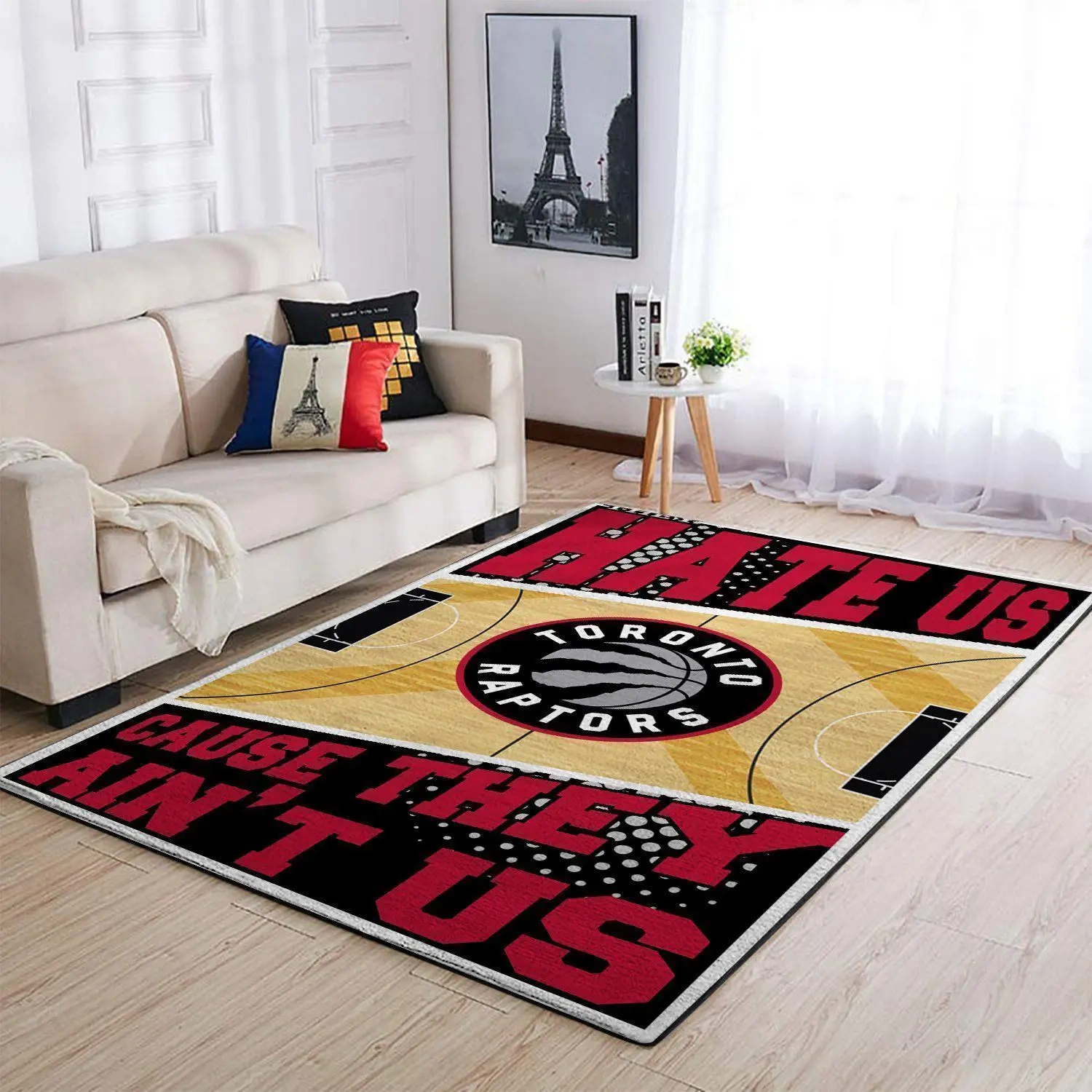 Toronto Raptors Area Rug, NBA Floor Decor, Non-Slip for Basketball Fans 2891354