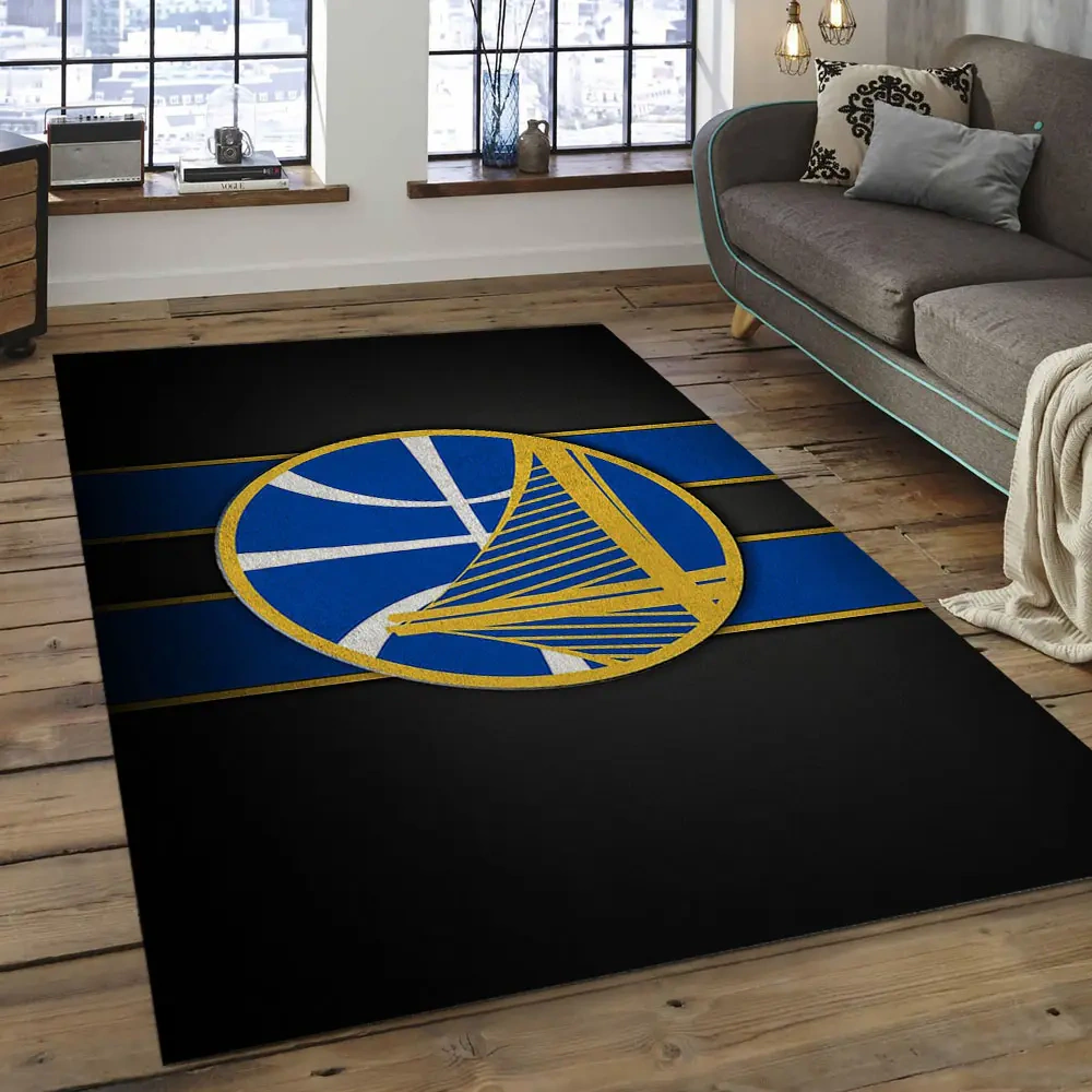 Golden State Warriors Area Rug, NBA Floor Decor, Non-Slip for Basketball Fans 289900