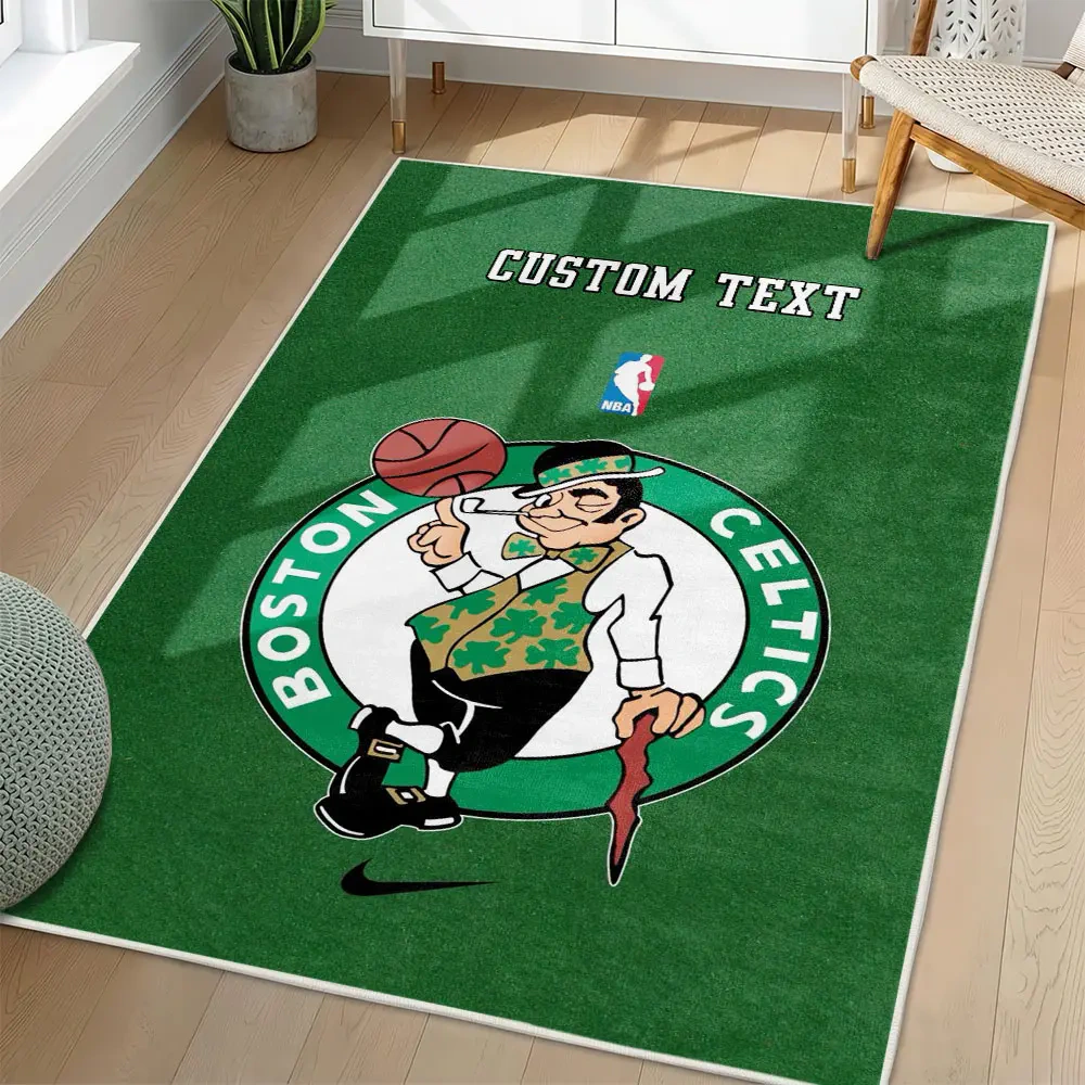 Boston Celtics Area Rug, NBA Non-Slip Mat for Basketball Fans 2250926446