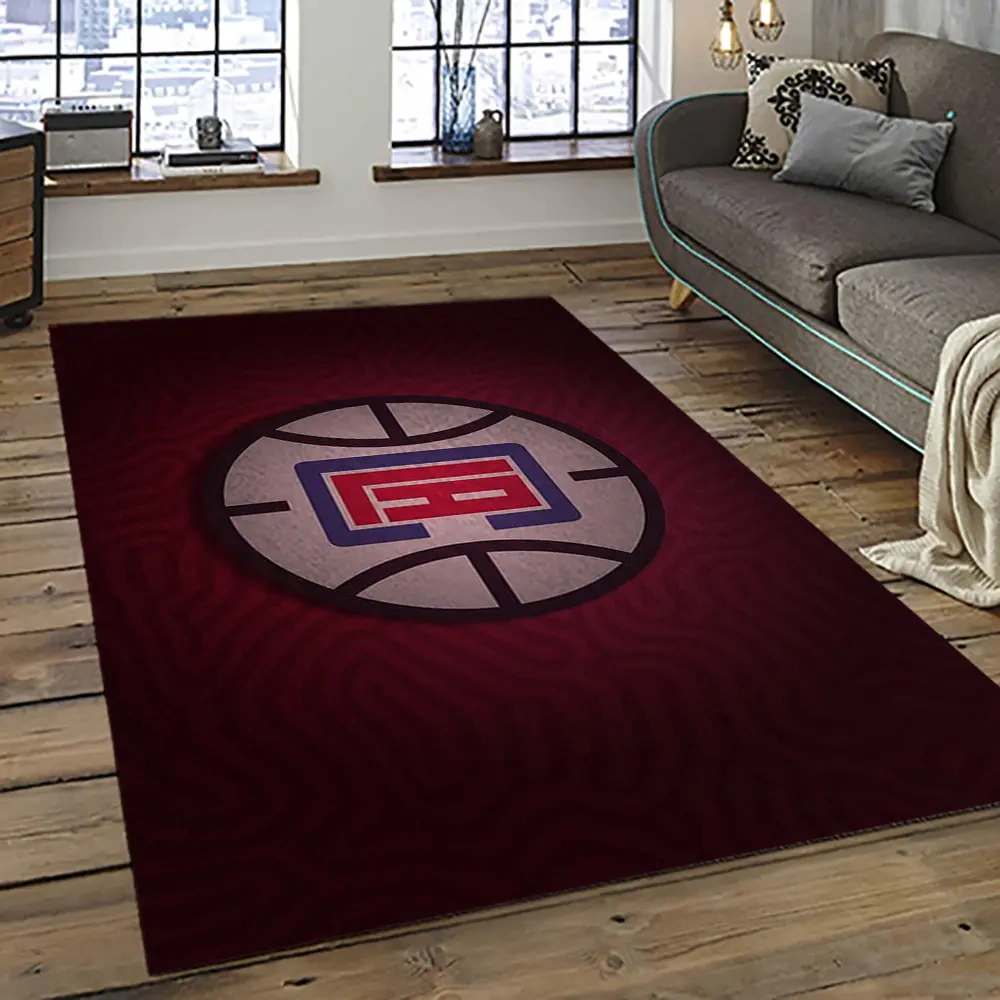 Los Angeles Clippers Area Rug, NBA Floor Decor, Non-Slip for Basketball Fans 289490