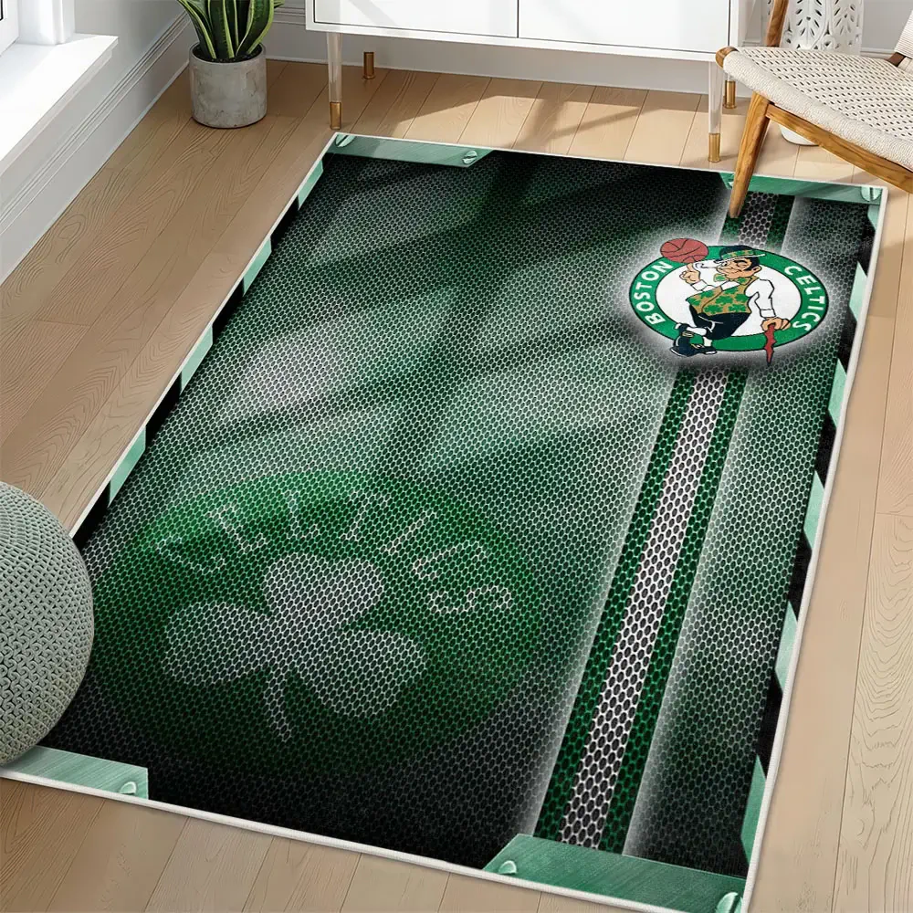 Boston Celtics Area Rug, NBA Non-Slip Mat for Basketball Fans 2250926441