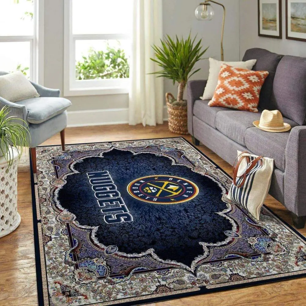 Denver Nuggets Area Rug, NBA Floor Decor, Non-Slip for Basketball Fans 2891367