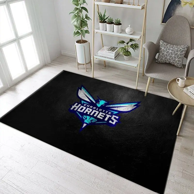 Charlotte Hornets Area Rug, NBA Floor Decor, Non-Slip for Basketball Fans 2891254