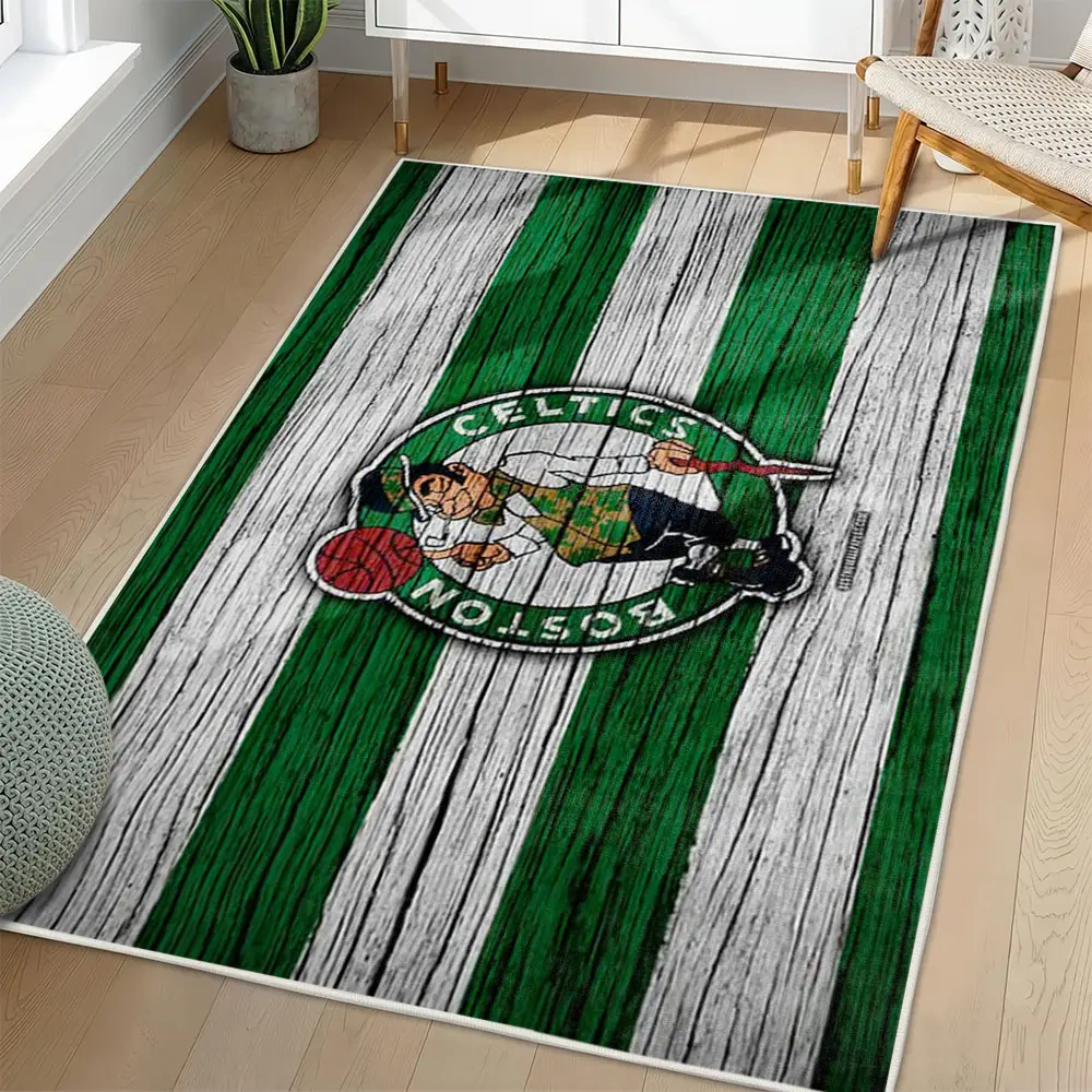 Boston Celtics Area Rug, NBA Non-Slip Mat for Basketball Fans 2250926425
