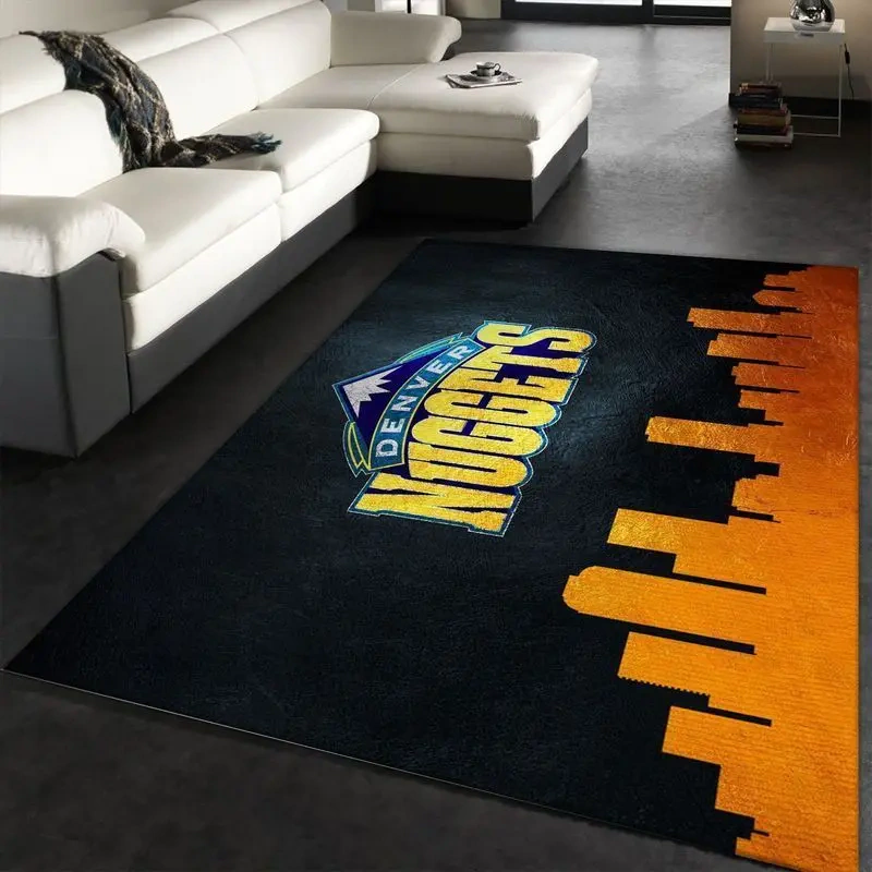 Denver Nuggets Area Rug, NBA Floor Decor, Non-Slip for Basketball Fans 2891365