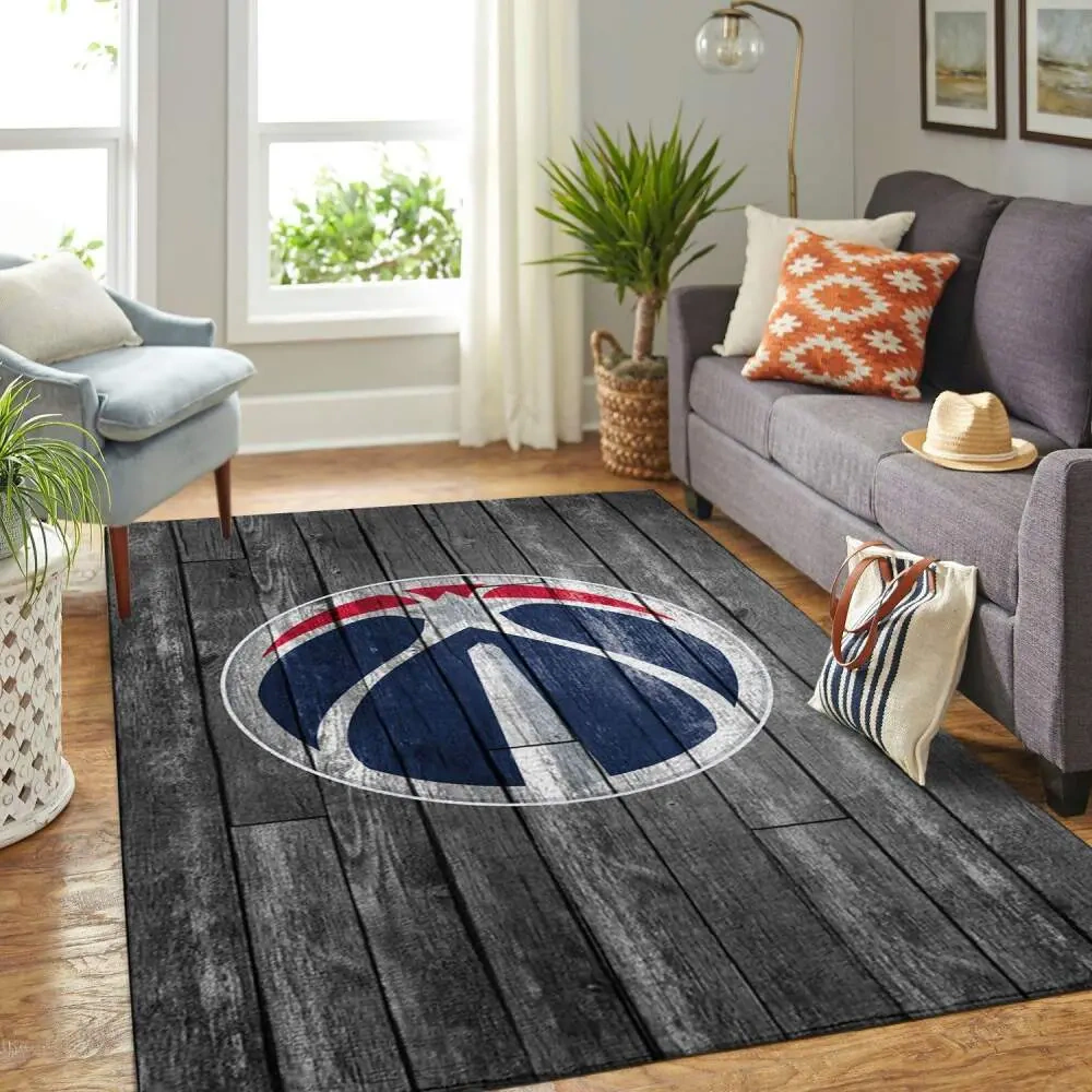 Washington Wizards Area Rug, NBA Floor Decor, Non-Slip for Basketball Fans 2891269