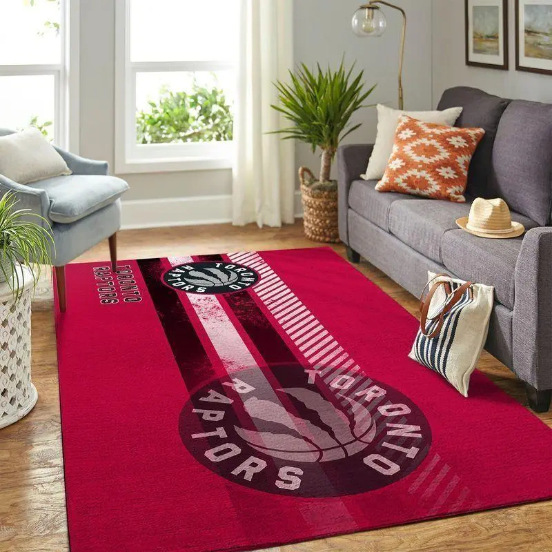 Toronto Raptors Area Rug, NBA Floor Decor, Non-Slip for Basketball Fans 2891347