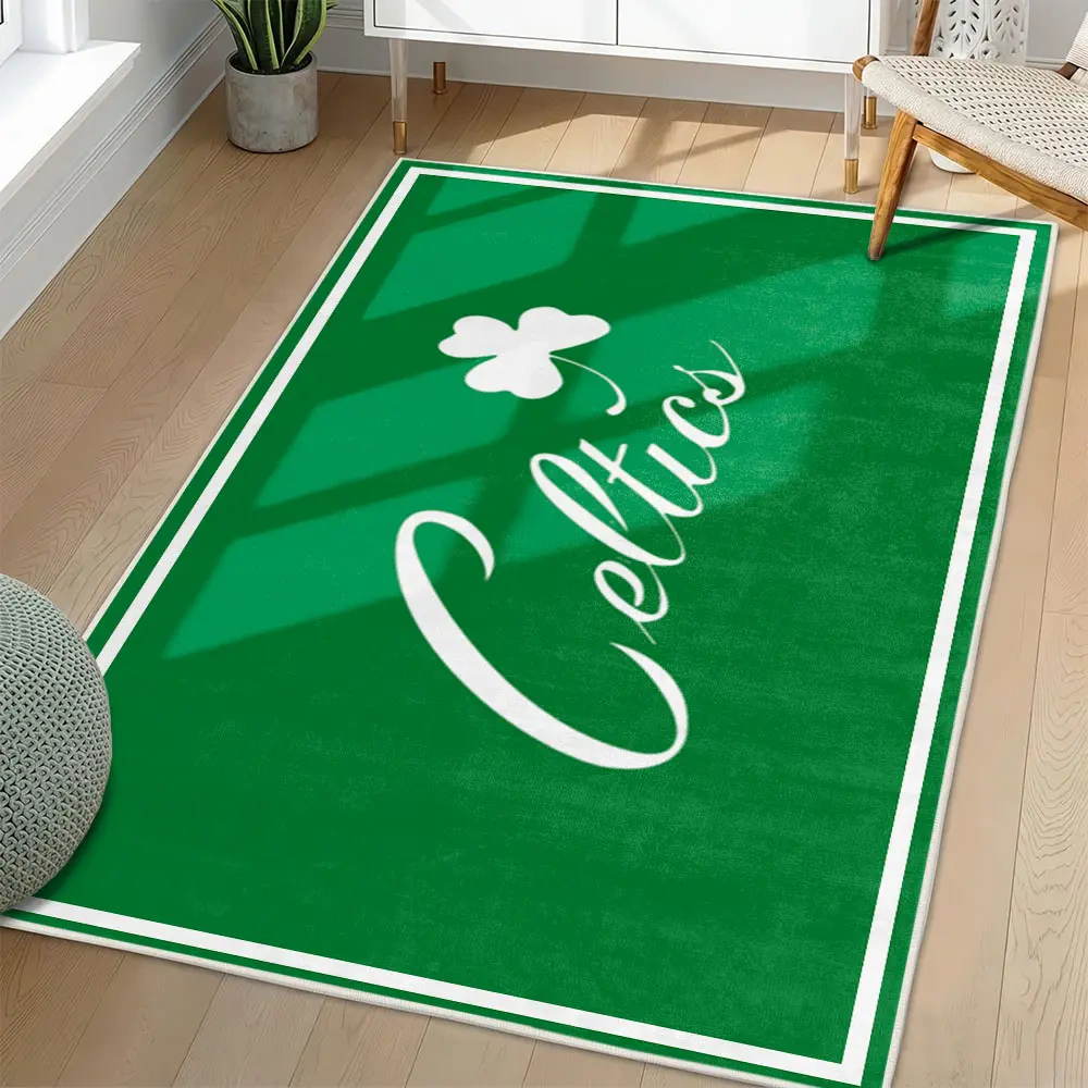 Boston Celtics Area Rug, NBA Non-Slip Mat for Basketball Fans 2250926453