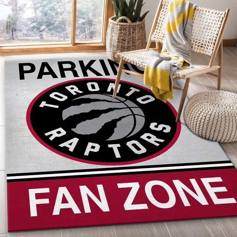 Toronto Raptors Area Rug, NBA Floor Decor, Non-Slip for Basketball Fans 2891361
