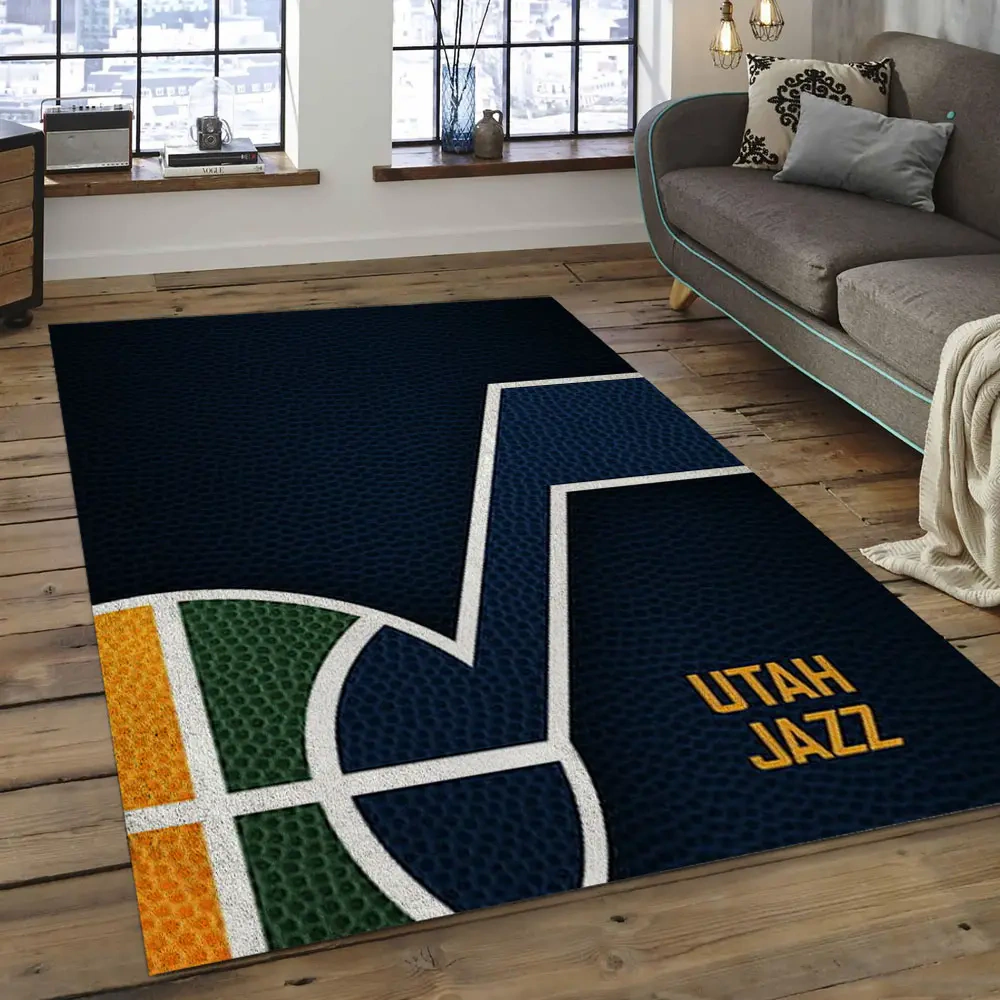 Utah Jazz Area Rug, NBA Floor Decor, Non-Slip for Basketball Fans 289964