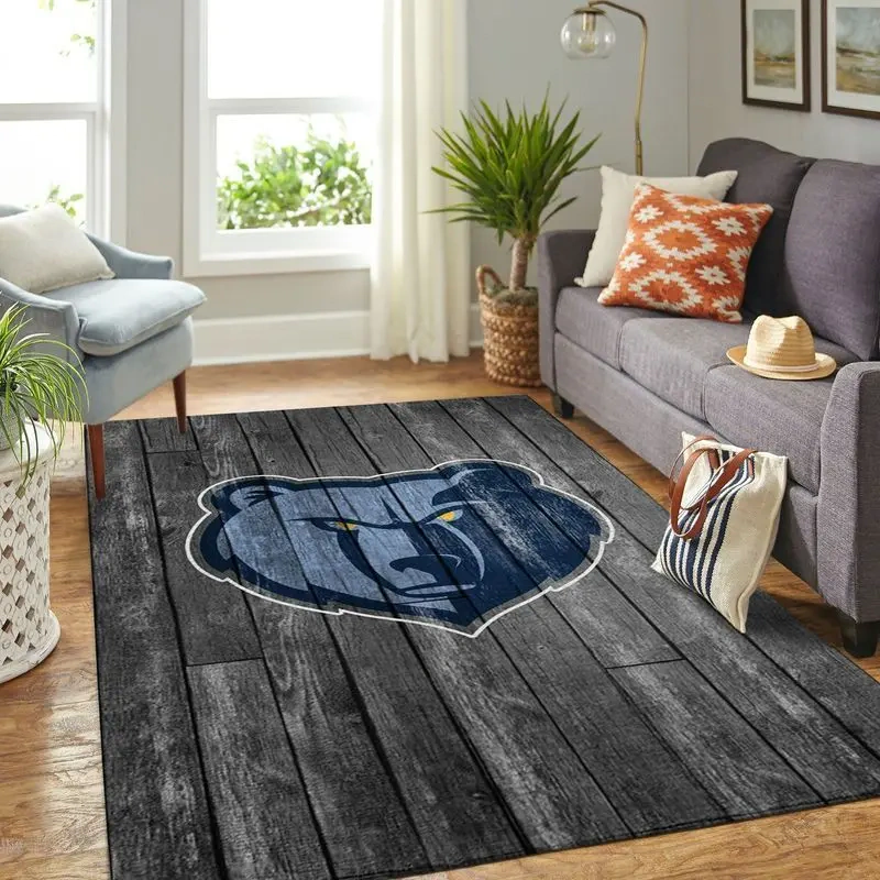 Memphis Grizzlies Area Rug, NBA Floor Decor, Non-Slip for Basketball Fans 2891273