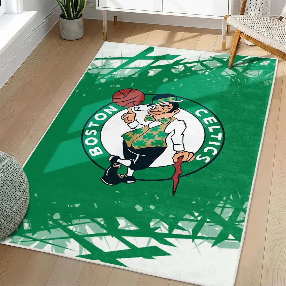 Boston Celtics Area Rug, NBA Non-Slip Mat for Basketball Fans 2250926465